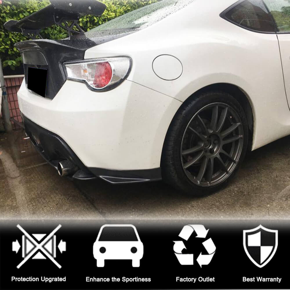 Subaru BRZ 2013-2020 Rear Bumper Splitters Carbon Fiber-Ahacarbon