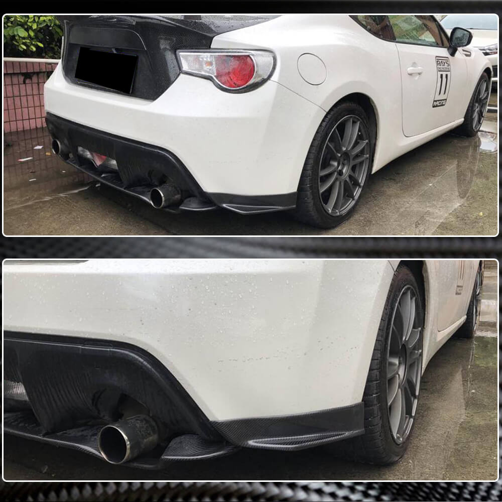 Subaru BRZ 2013-2020 Rear Bumper Splitters Carbon Fiber-Ahacarbon