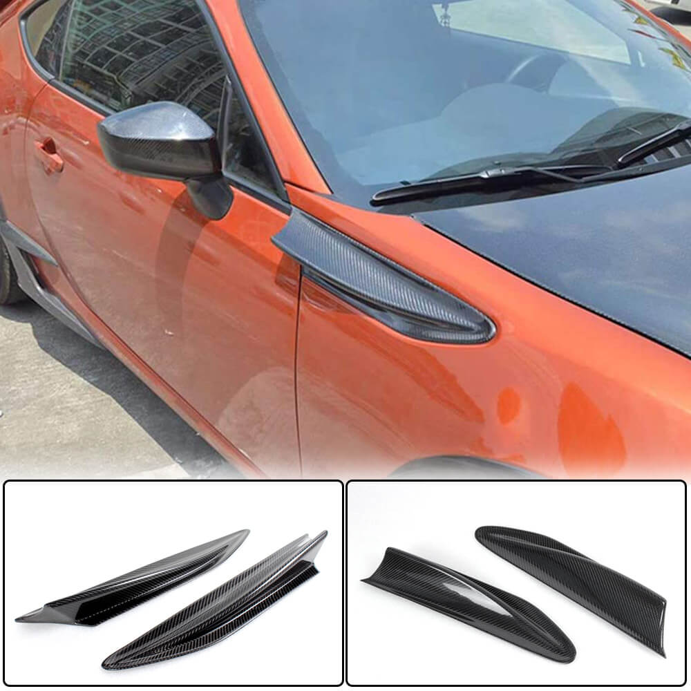 Subaru BRZ Toyota 86 GT86 Scion FR-S Side Air Fender Vents Carbon Fiber-Ahacarbon