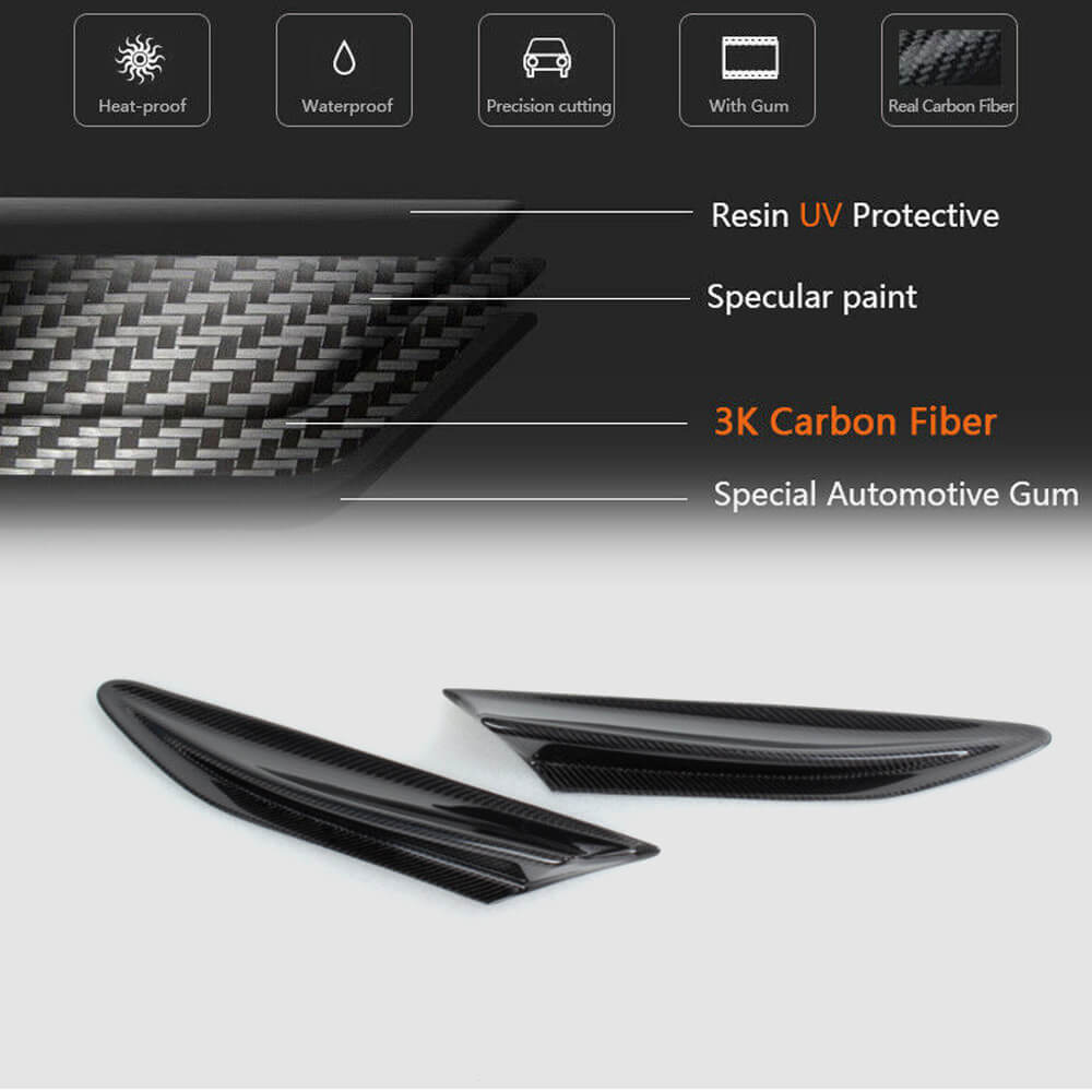 Subaru BRZ Toyota 86 GT86 Scion FR-S Side Air Fender Vents Carbon Fiber-Ahacarbon