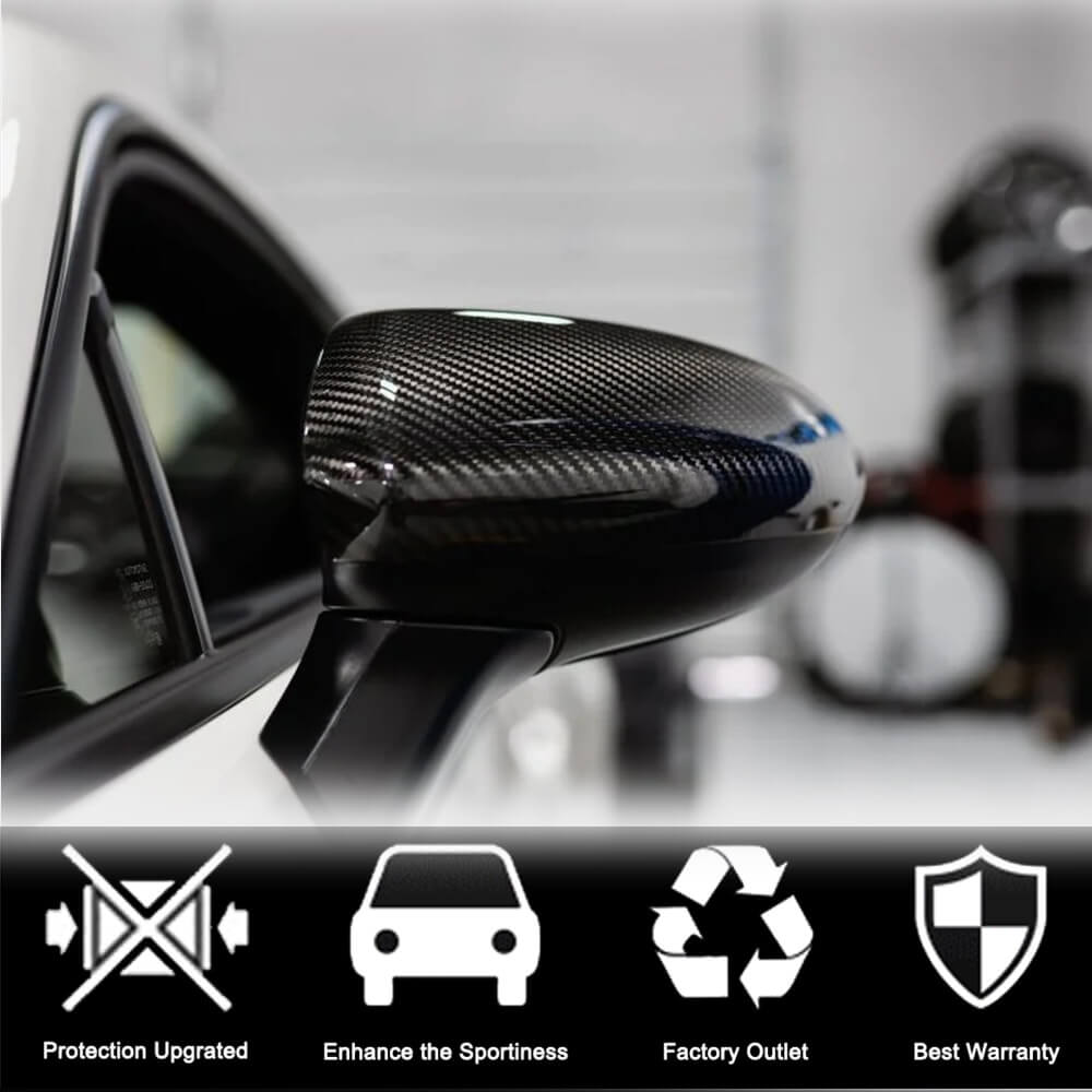 Subaru BRZ Toyota GR86 2022+ Add-on Mirror Covers Pair Dry Carbon Fiber-Ahacarbon
