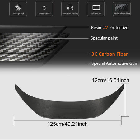 Subaru BRZ Toyota GR86 2022+ Carbon Fiber Rear Trunk Spoiler-Ahacarbon
