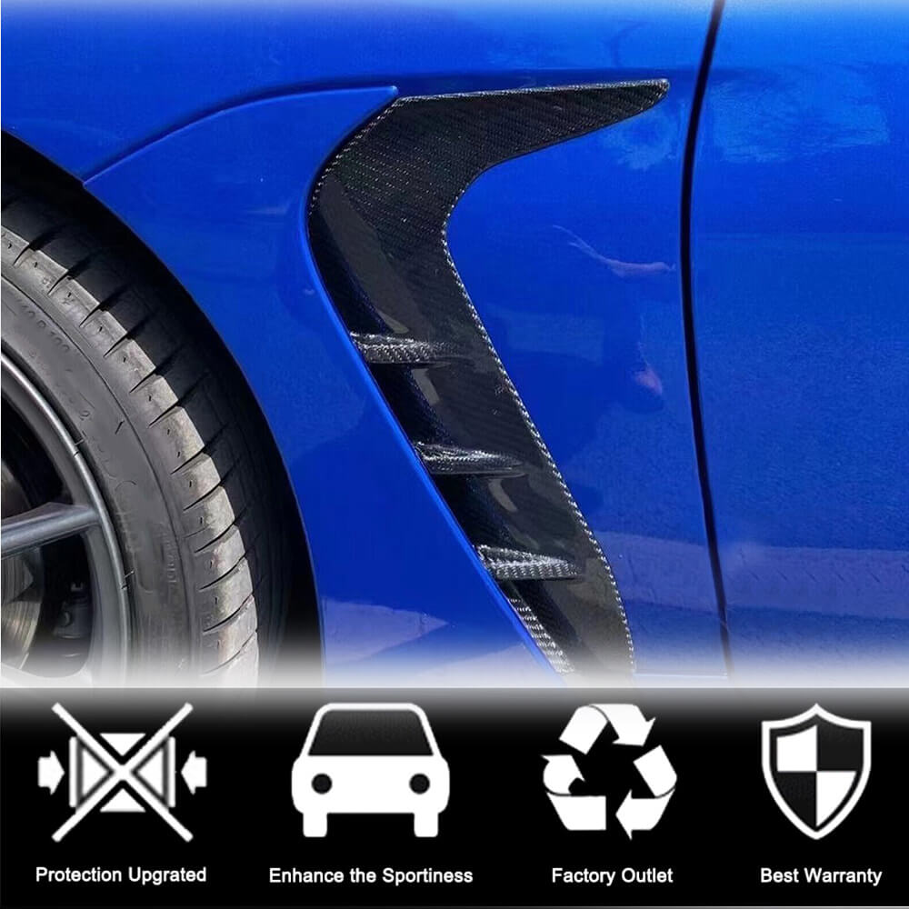 Subaru BRZ Toyota GR86 2023+ Side Air Fender Trims Carbon Fiber-Ahacarbon