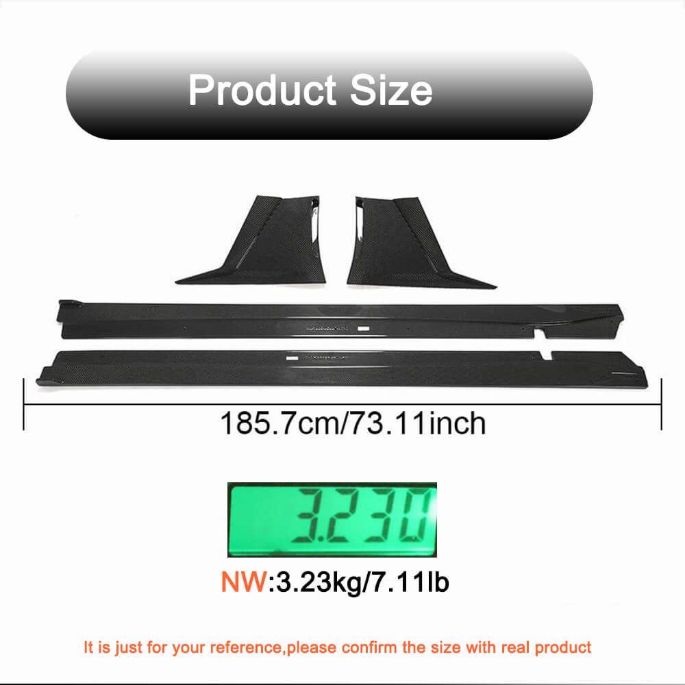 Subaru BRZ Toyota GR86 2022UP Side Skirts Carbon Fiber-Ahacarbon