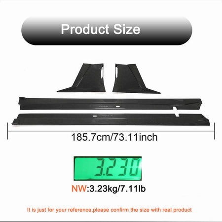 Subaru BRZ Toyota GR86 2022UP Side Skirts Carbon Fiber-Ahacarbon