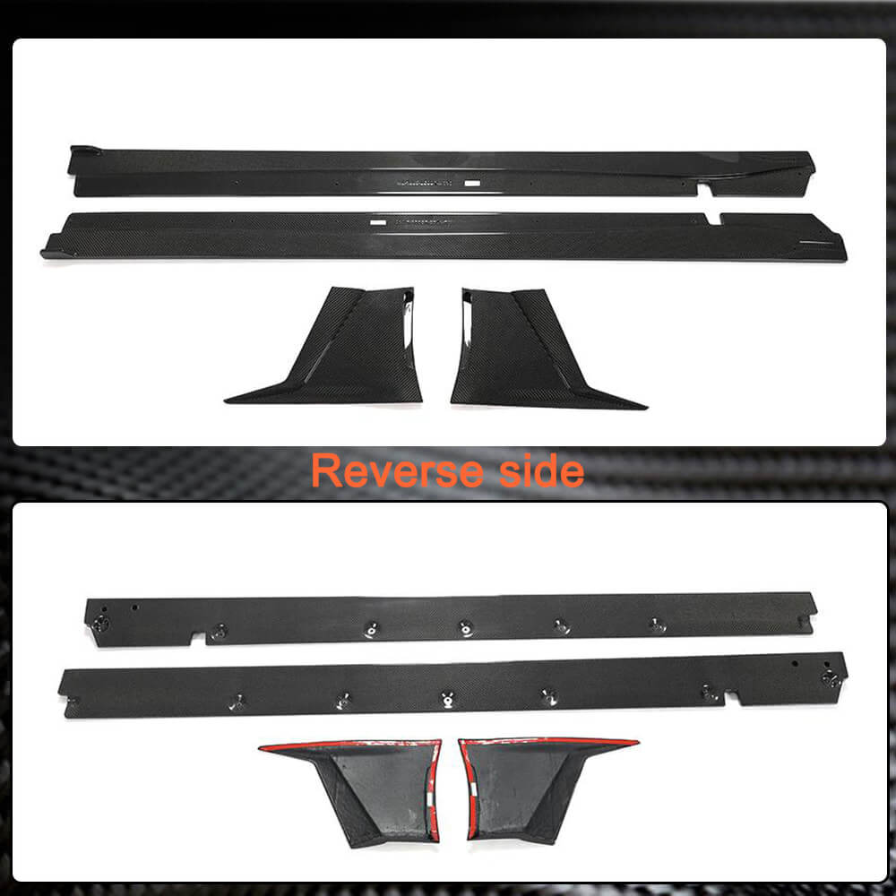 Subaru BRZ Toyota GR86 2022UP Side Skirts Carbon Fiber-Ahacarbon