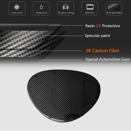 Subaru BRZ Toyota GR86 Fuel Tank Cover Dry Carbon Fiber-Ahacarbon