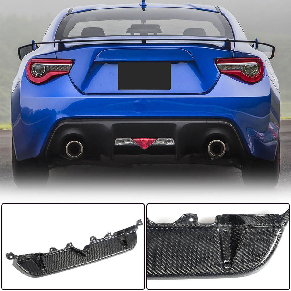 Subaru BRZ Toyota GT86 FT86 Scion FR-S 2016-2020 Rear Bumper Diffuser Carbon Fiber-Ahacarbon