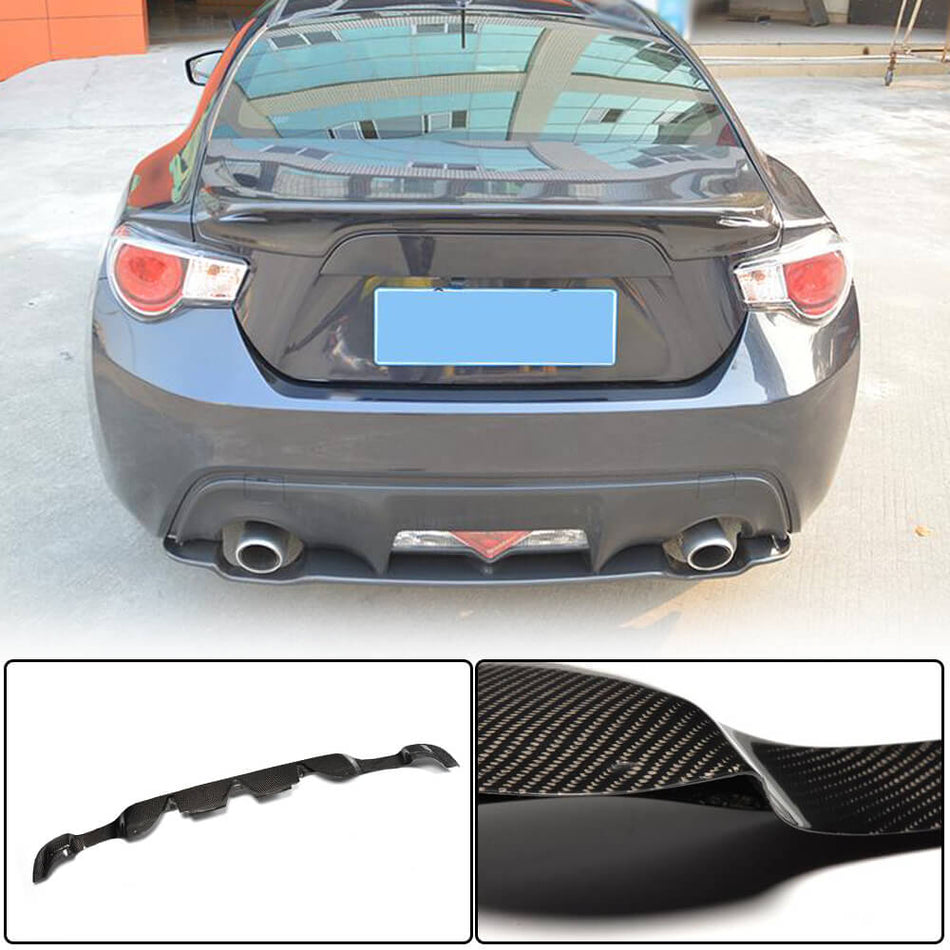 Subaru BRZ Toyota GT86 FT86 Scion FR-S Rear Bumper Diffuser Carbon Fiber-Ahacarbon