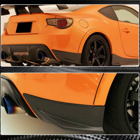 Subaru BRZ Toyota GT86 FT86 Scion FR-S Rear Bumper Splitters Carbon Fiber-Ahacarbon
