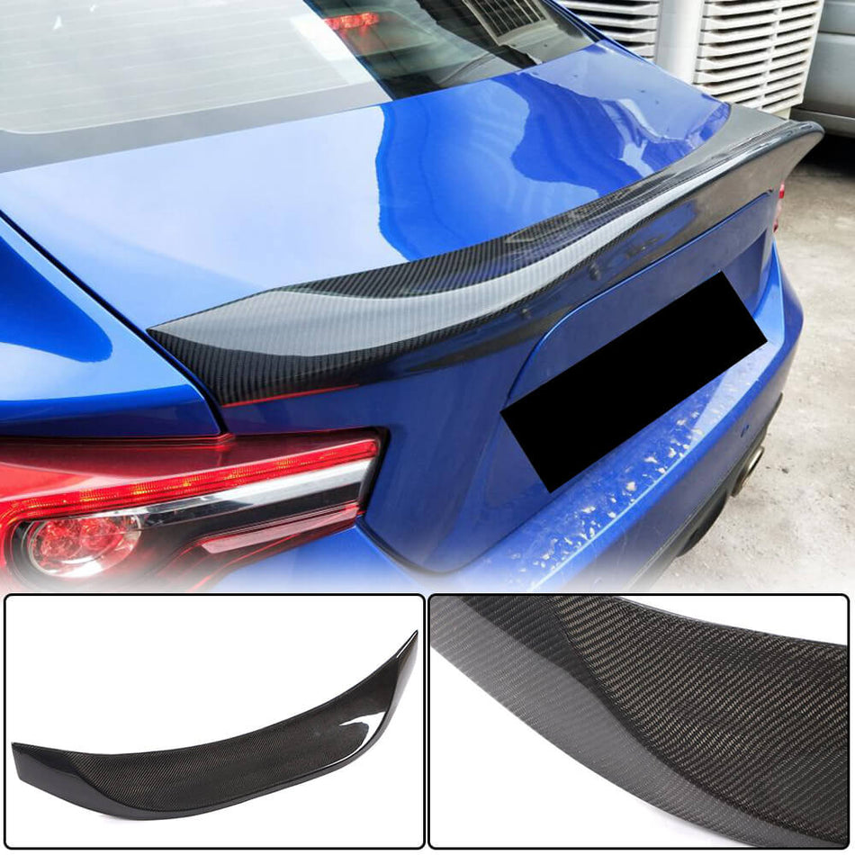 Subaru BRZ Toyota GT86 FT86 Scion FR-S Rear Trunk Spoiler Carbon Fiber-Ahacarbon