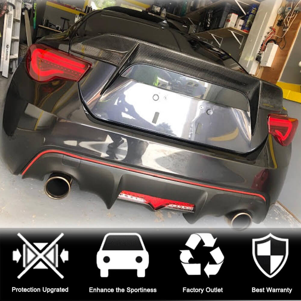Subaru BRZ Toyota GT86 FT86 Scion FR-S 2016-2020 Rear Trunk Spoiler Carbon Fiber-Ahacarbon