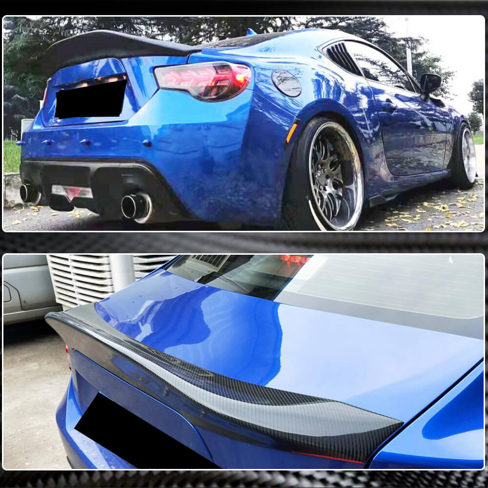 Subaru BRZ Toyota GT86 FT86 Scion FR-S Rear Trunk Spoiler Carbon Fiber-Ahacarbon