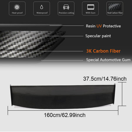 Subaru BRZ Toyota GT86 FT86 Scion FR-S 2016-2020 Rear Trunk Spoiler Carbon Fiber-Ahacarbon