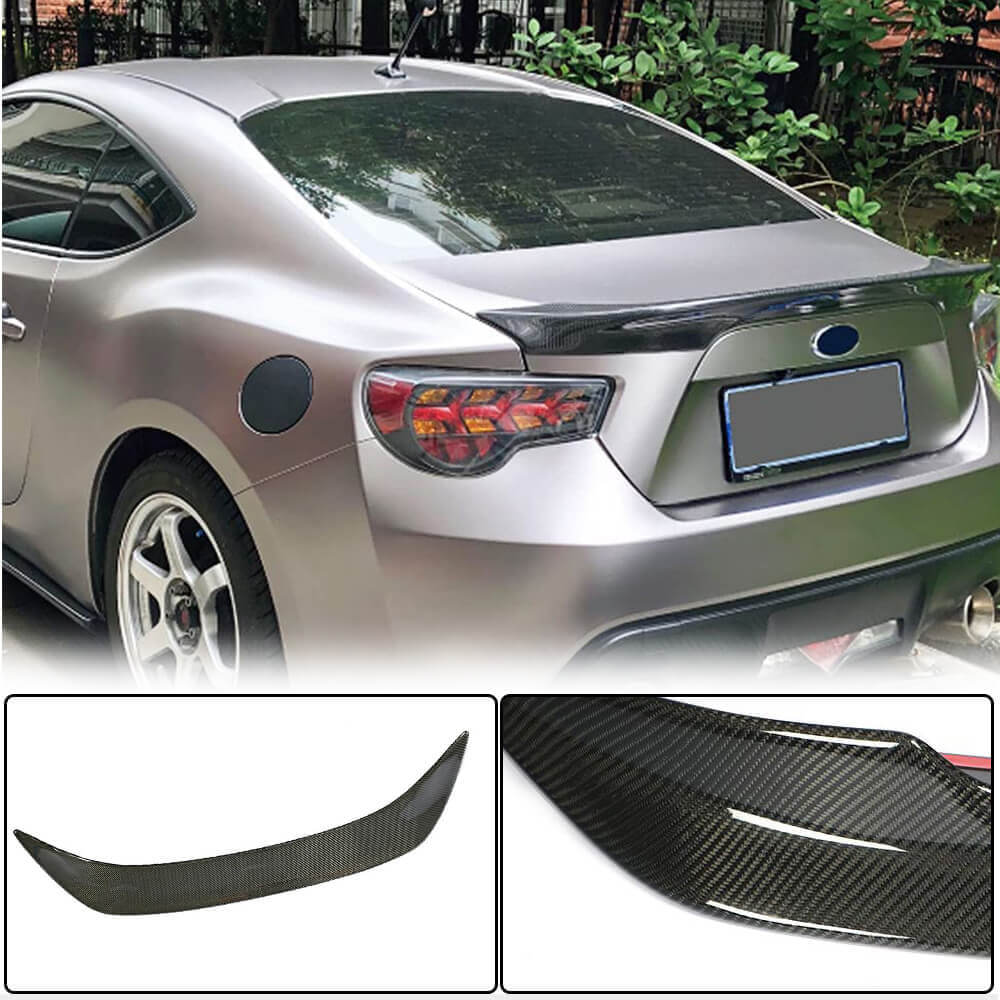 Subaru BRZ Toyota GT86 FT86 Scion FR-S Rear Trunk Spoiler Carbon Fiber-Ahacarbon