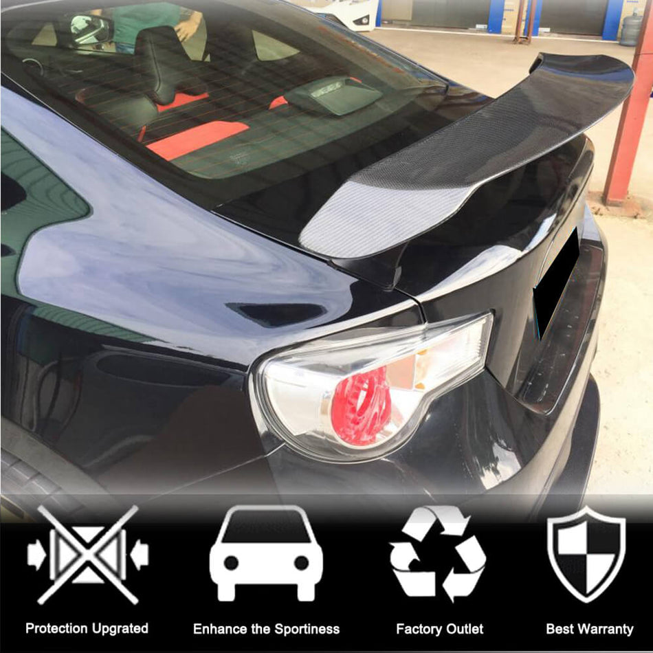 For Subaru BRZ Toyota GT86 FT86 Scion FR-S Carbon Fiber Rear Trunk Spoiler Boot Wing Lip-Ahacarbon