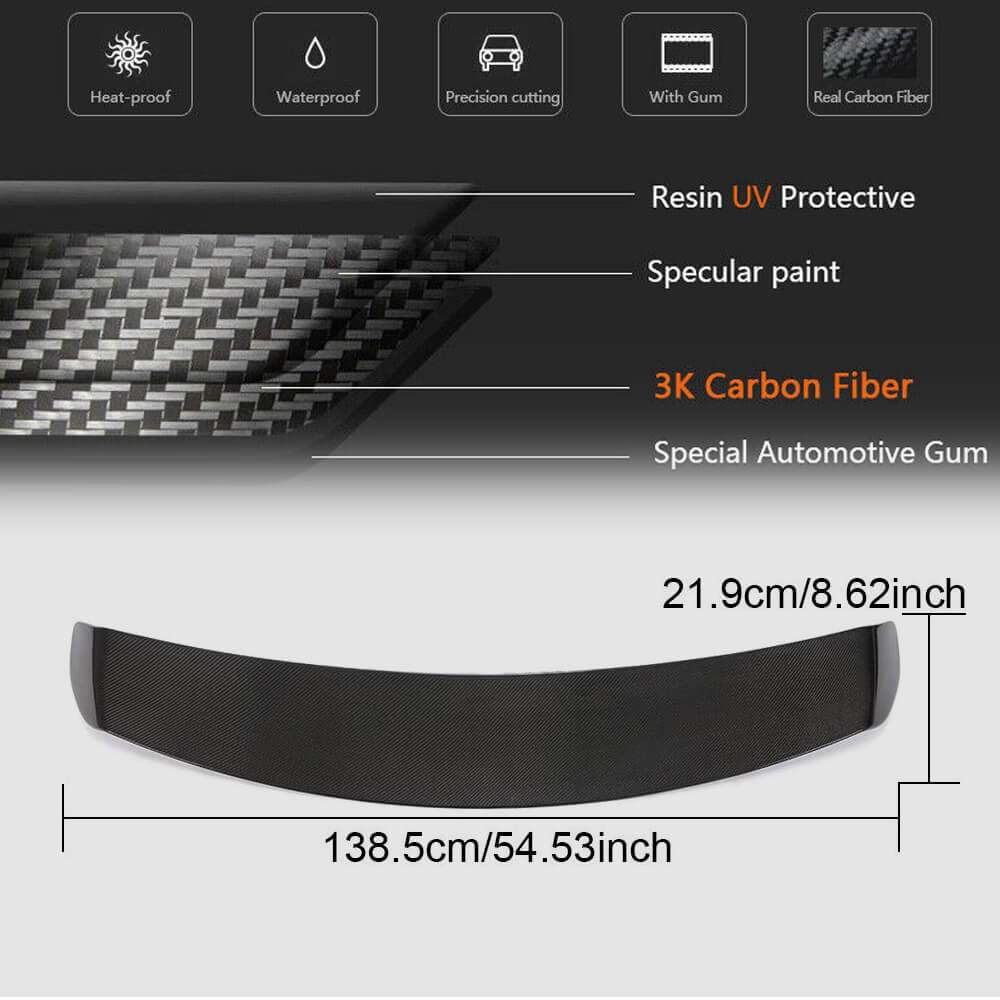 For Subaru BRZ Toyota GT86 FT86 Scion FR-S Carbon Fiber Rear Trunk Spoiler Boot Wing Lip-Ahacarbon
