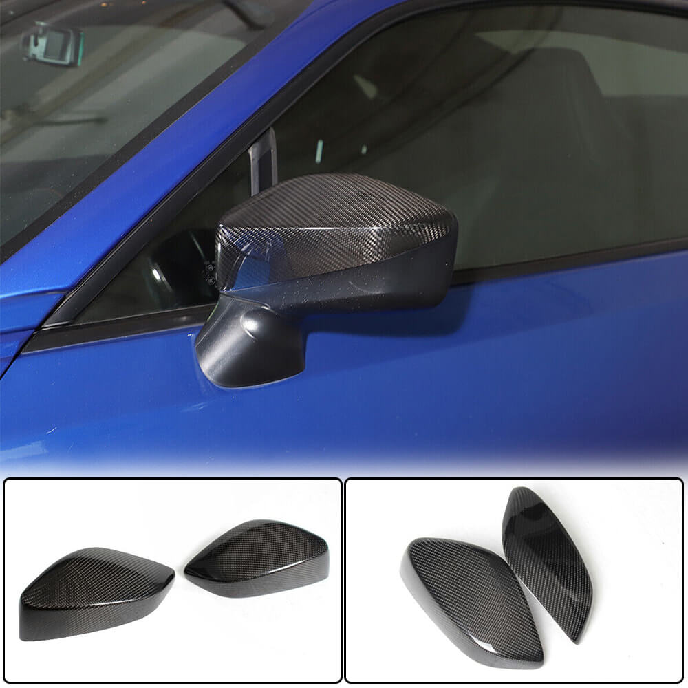 Subaru BRZ Toyota GT86 FT86 Scion FR-S Mirror Covers Add-on Style Carbon Fiber-Ahacarbon