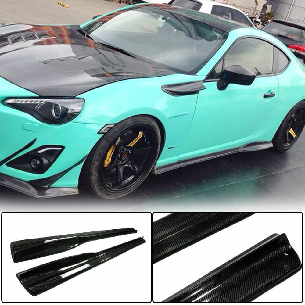 Subaru BRZ Toyota GT86 FT86 Scion FR-S 2013-2020 Side Skirts Carbon Fiber-Ahacarbon