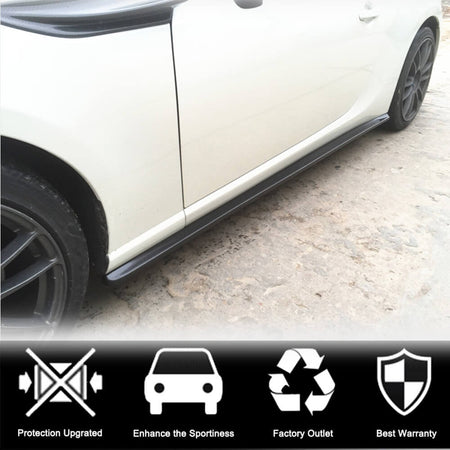 For Subaru BRZ Toyota GT86 FT86 Scion FR-S Carbon Fiber Side Skirts Door Rocker Panels Extension Lip-Ahacarbon