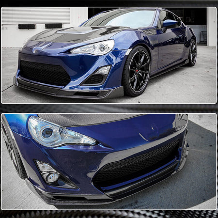 Subaru BRZ Toyota GT86 Scion FR-S Front Bumper Lip Carbon Fiber-Ahacarbon