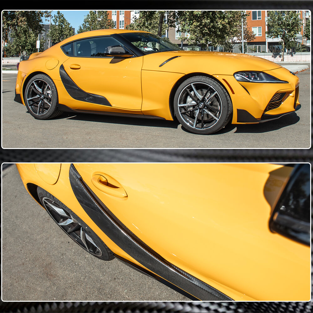 Toyota GR Supra J29 MK5 A90 A91 2019-2023 Door Garnish Covers Carbon Fiber-Ahacarbon