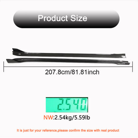 Tesla Model 3 2018-2020 Side Skirts Carbon Fiber-Ahacarbon