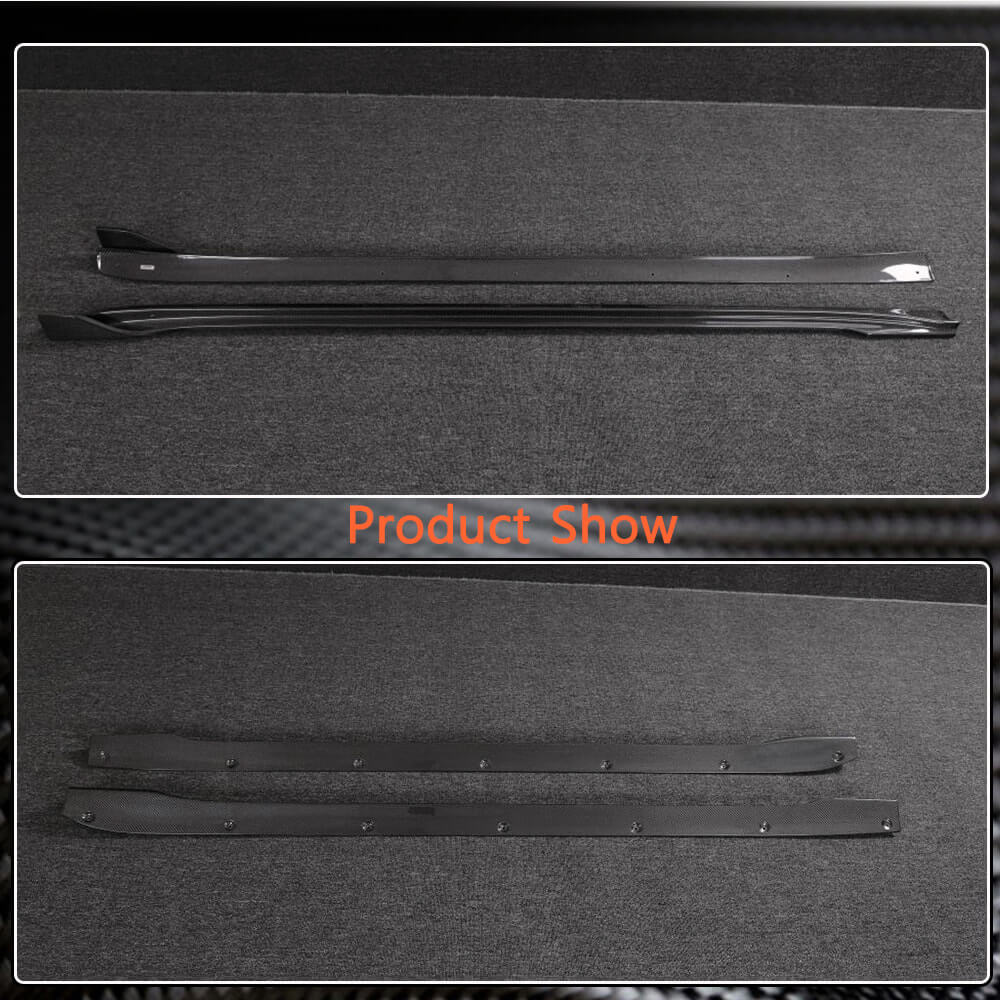 Tesla Model 3 2018-2020 Side Skirts Carbon Fiber-Ahacarbon