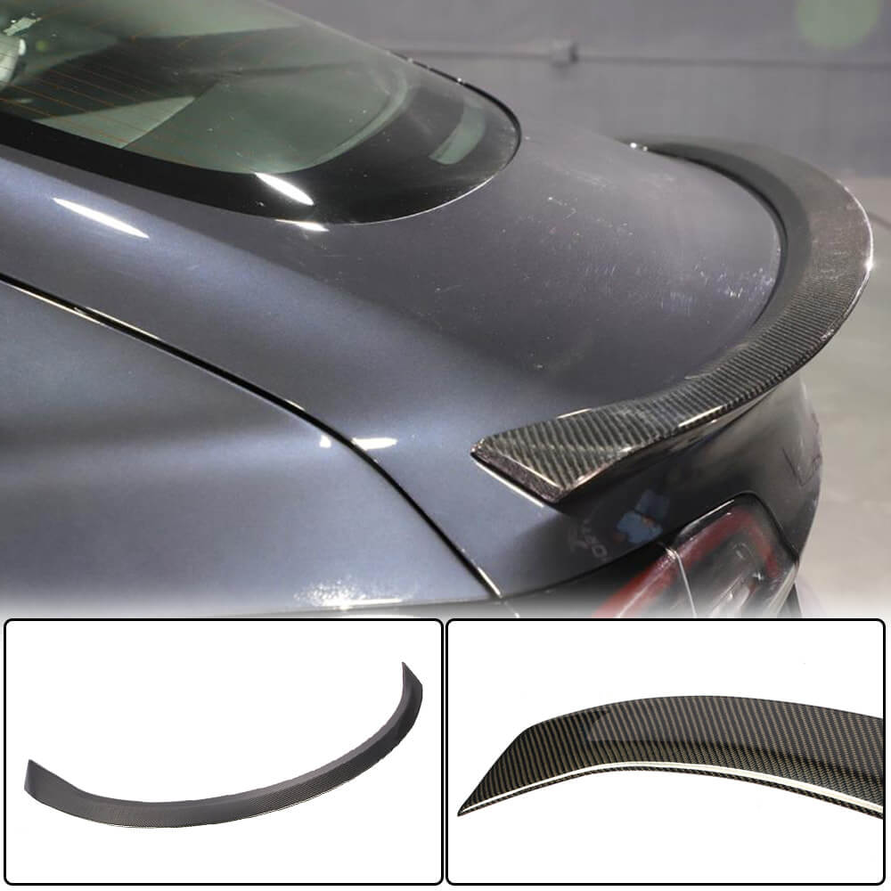 For Tesla Model 3 2016-2022 Rear Trunk Spoiler Carbon Fiber-Ahacarbon