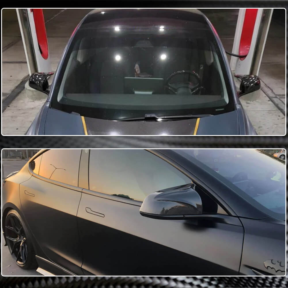Tesla Model 3 Mirror Covers Replacement Carbon Fiber-Ahacarbon