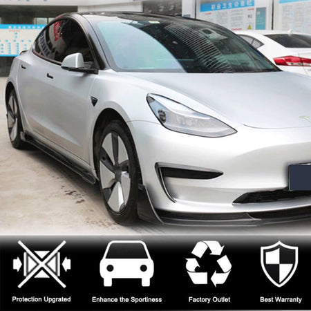 Tesla Model 3 2016-2022 Side Skirts Carbon Fiber-Ahacarbon