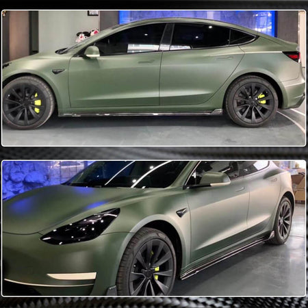 Tesla Model 3 2016-2022 Side Skirts Carbon Fiber-Ahacarbon