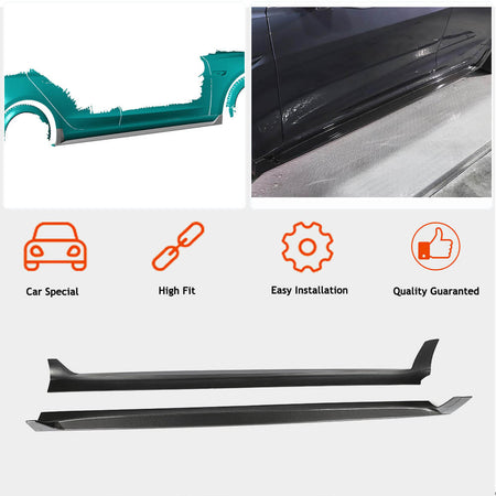 Tesla Model 3 Sedan 2016-2022 Side Skirts Carbon Fiber-Ahacarbon