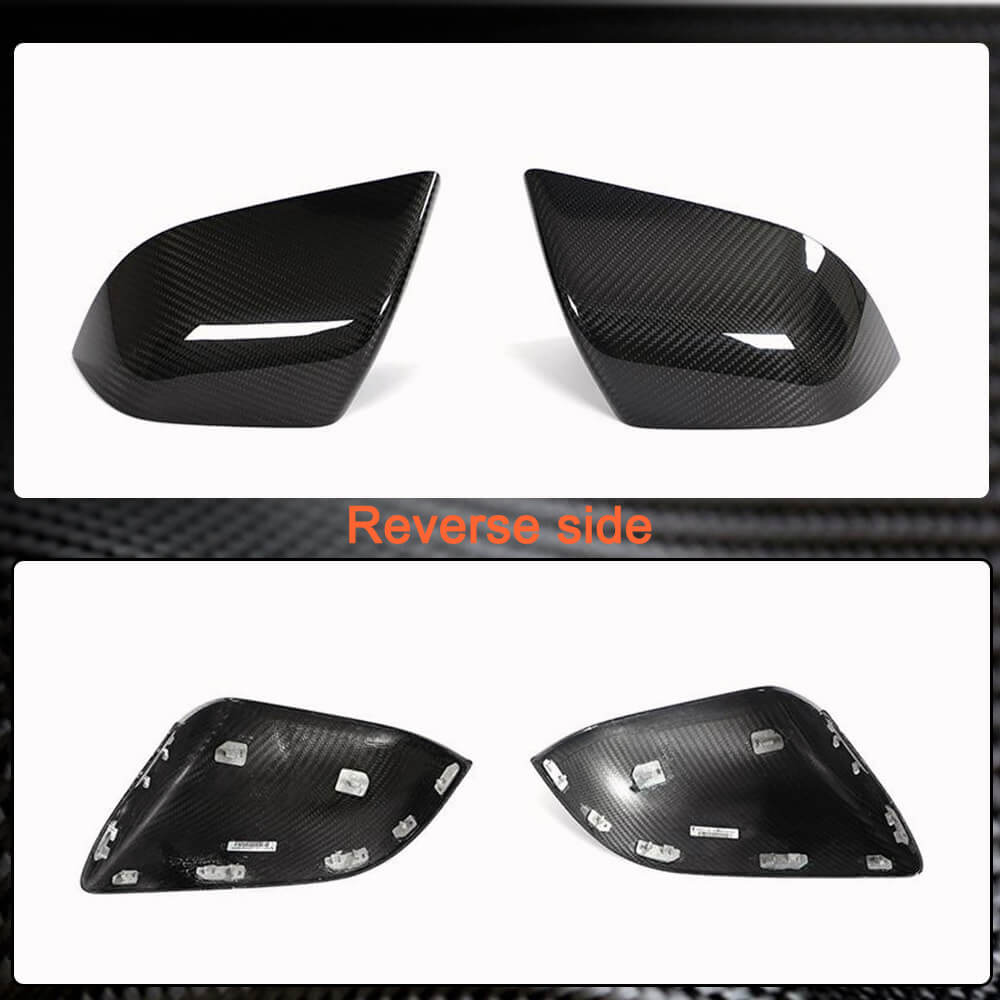 Tesla Model 3 2016-2023 Replacement Style Mirror Covers Dry Carbon Fiber-Ahacarbon