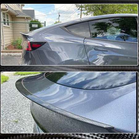 Tesla Model 3 2016-2022 Rear Trunk Spoiler Dry Carbon Fiber-Ahacarbon