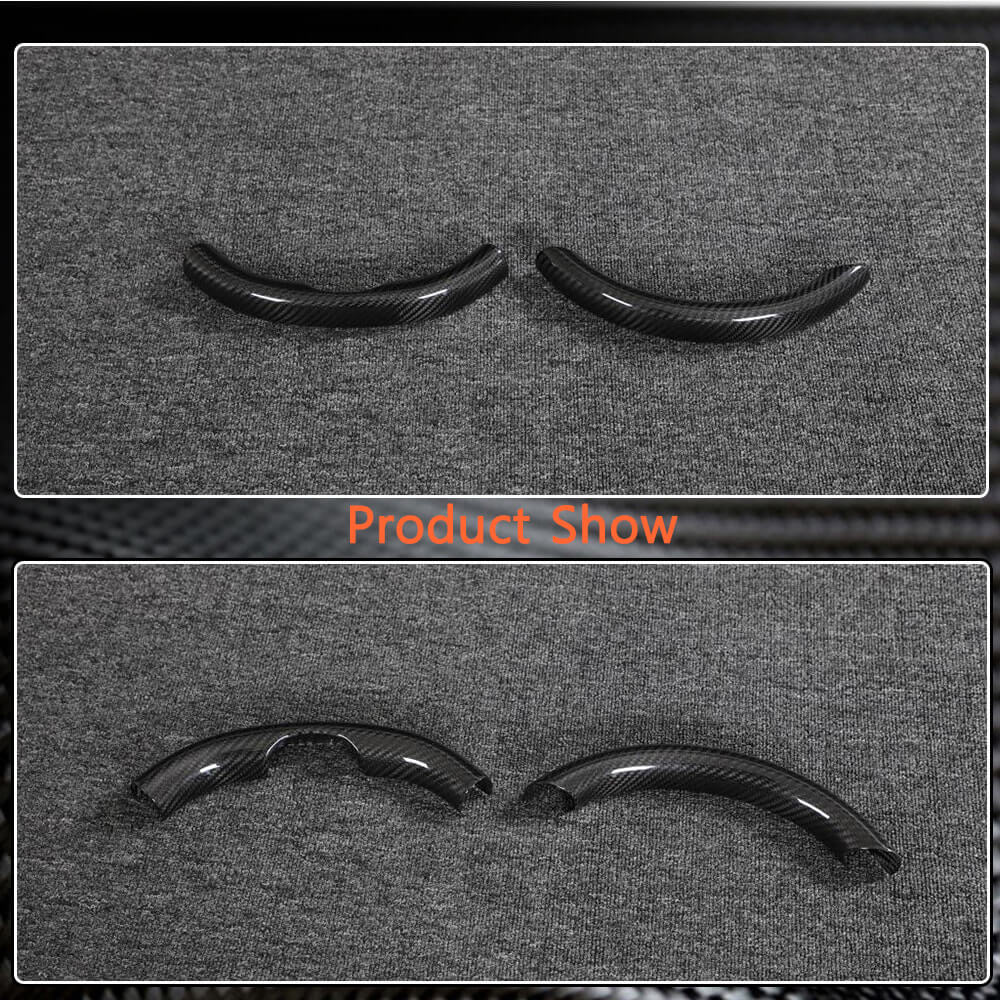 Tesla Model 3 & Y 2019-2023 Steering wheel patch Dry Carbon Fiber-Ahacarbon