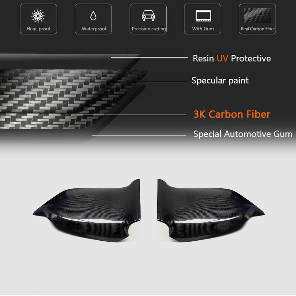 Tesla Model S 2012-2020 Front Seatback Cover Carbon Fiber-Ahacarbon