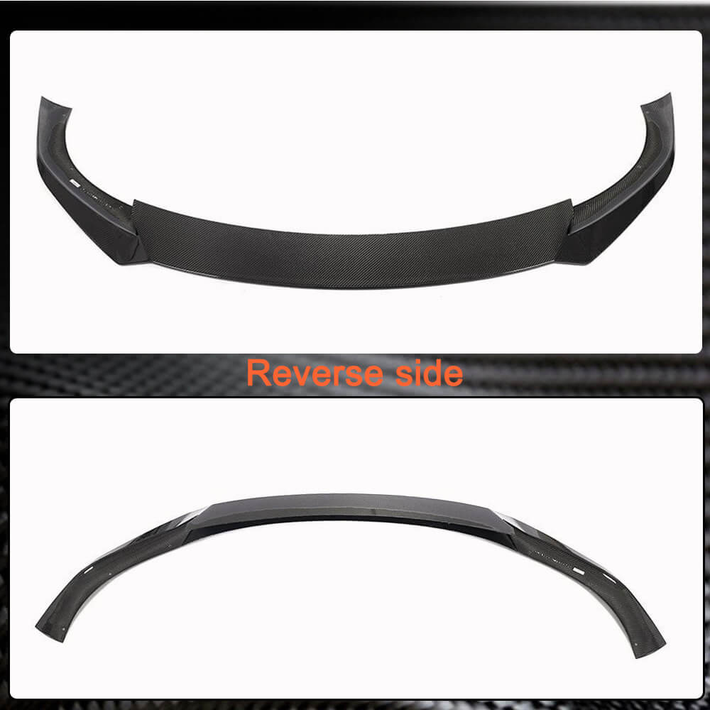 Tesla Model S 2021-2023 Front Bumper Lip Carbon Fiber-Ahacarbon