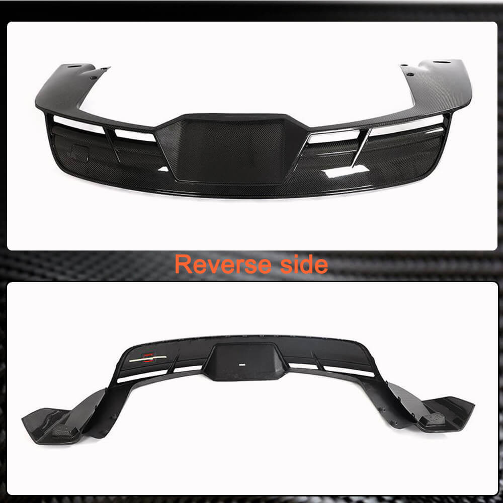 Tesla Model S 2021-2023 Rear Bumper Diffuser Carbon Fiber-Ahacarbon