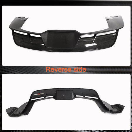 Tesla Model S 2021-2023 Rear Bumper Diffuser Carbon Fiber-Ahacarbon
