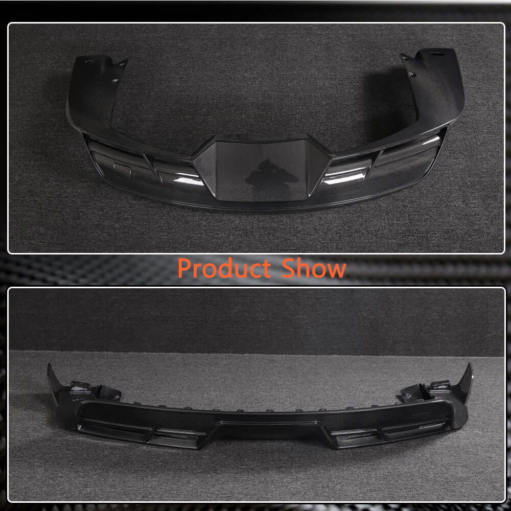Tesla Model S 2021-2023 Rear Bumper Diffuser Carbon Fiber-Ahacarbon