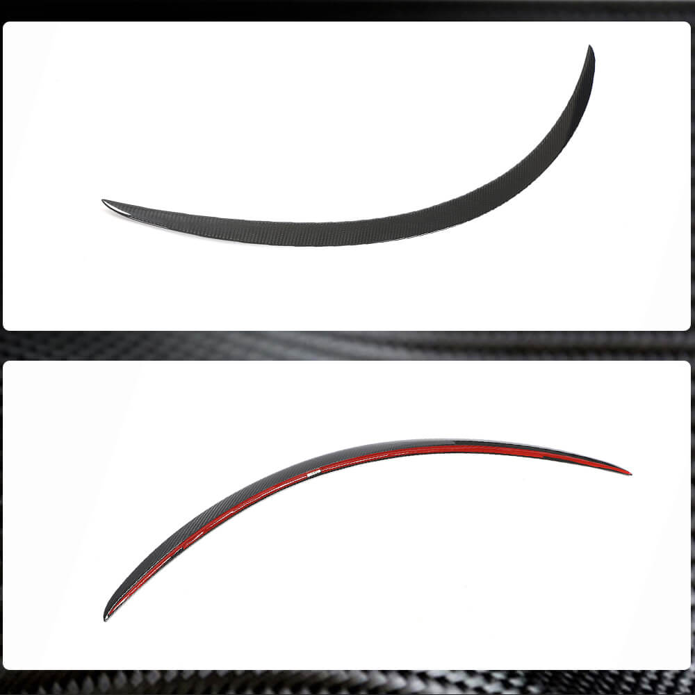 Tesla Model S 2012-2023 Rear Trunk Spoiler Dry Carbon Fiber-Ahacarbon