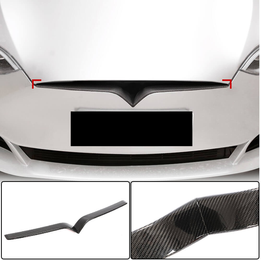 Tesla Model S 2016-2022 Front Grille Carbon Fiber-Ahacarbon