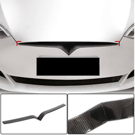 Tesla Model S 2016-2022 Front Grille Carbon Fiber-Ahacarbon