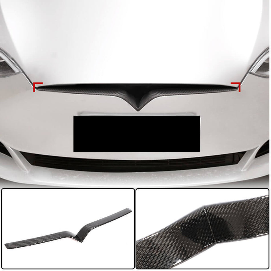 Tesla Model S 2016-2022 Front Grille Carbon Fiber-Ahacarbon