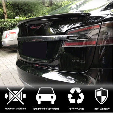 Tesla Model S 2016-2020 Rear Tailgate Trunk Lid Tail Cover Carbon Fiber-Ahacarbon