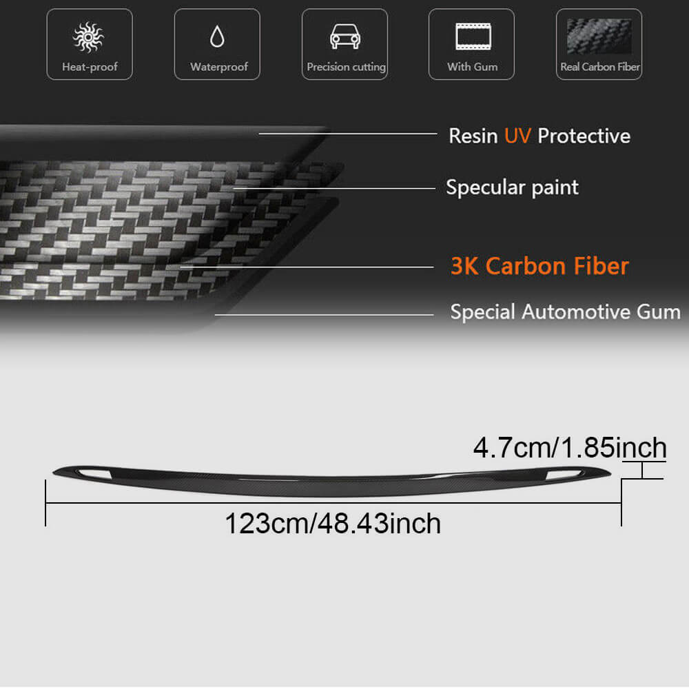 Tesla Model S 2016-2020 Rear Tailgate Trunk Lid Tail Cover Carbon Fiber-Ahacarbon