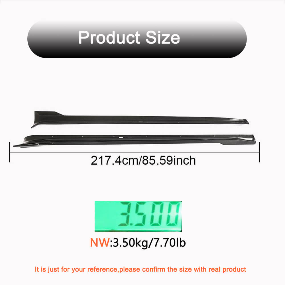 Tesla Model S Plaid 2021-2023 Side Skirt Carbon Fiber-Ahacarbon
