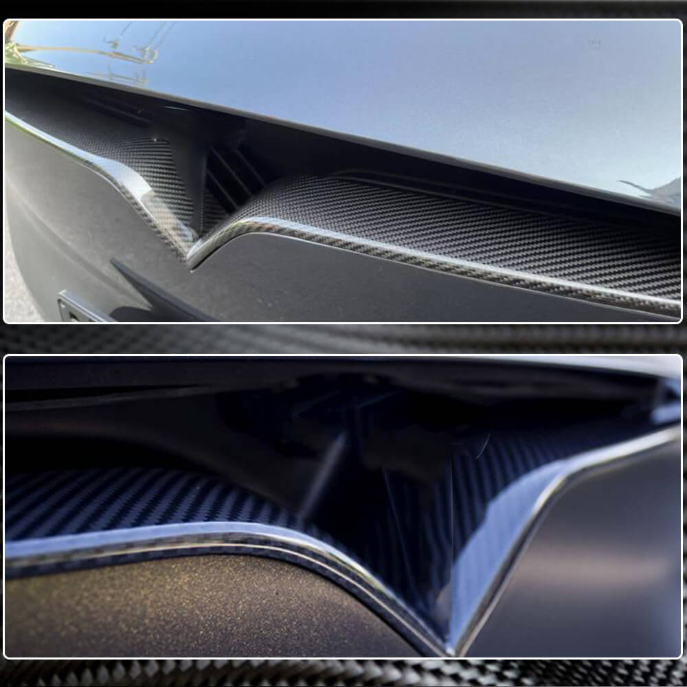 Tesla Model X 2016-2022 Front Bumper Grille Carbon Fiber-Ahacarbon