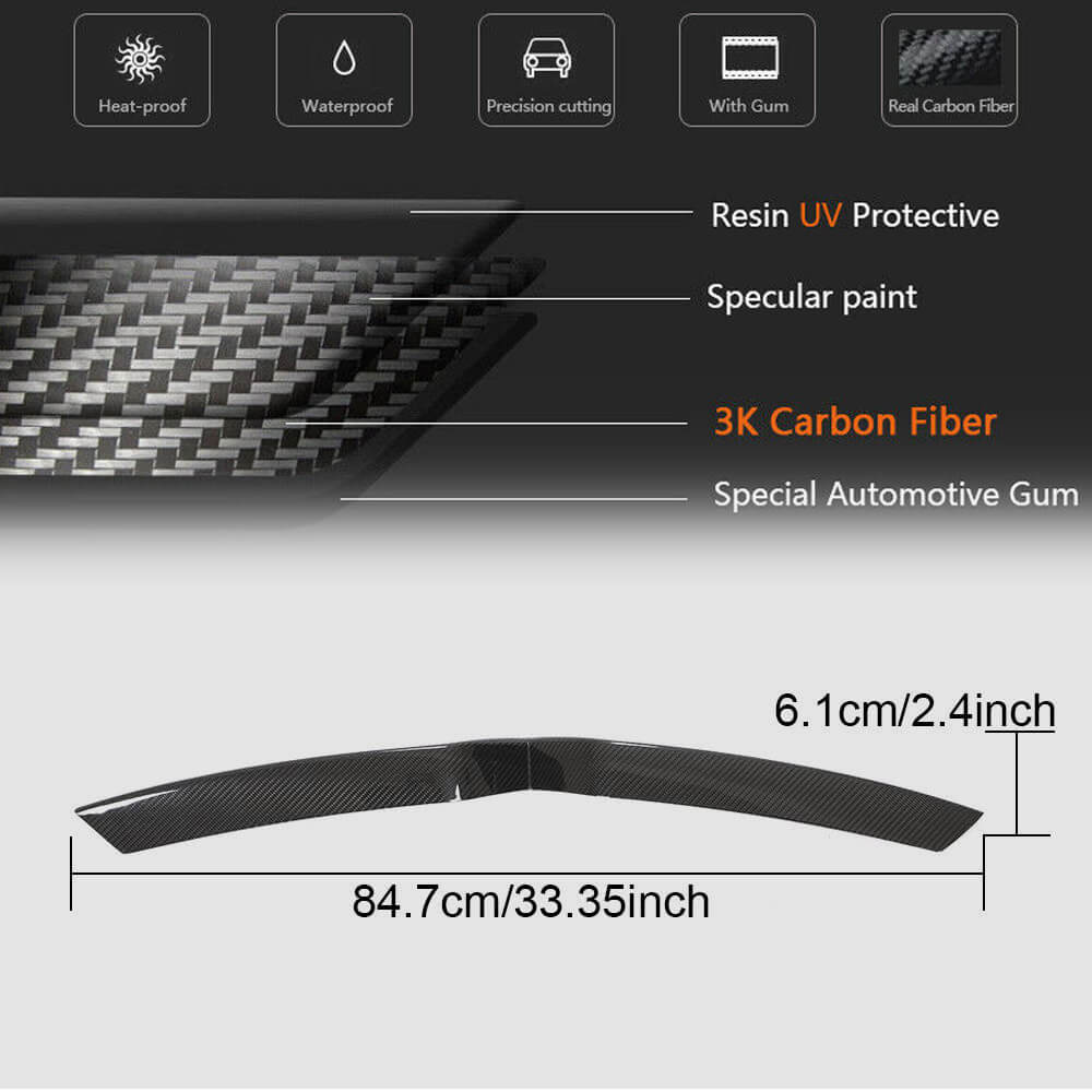 Tesla Model X 2016-2022 Front Bumper Grille Carbon Fiber-Ahacarbon